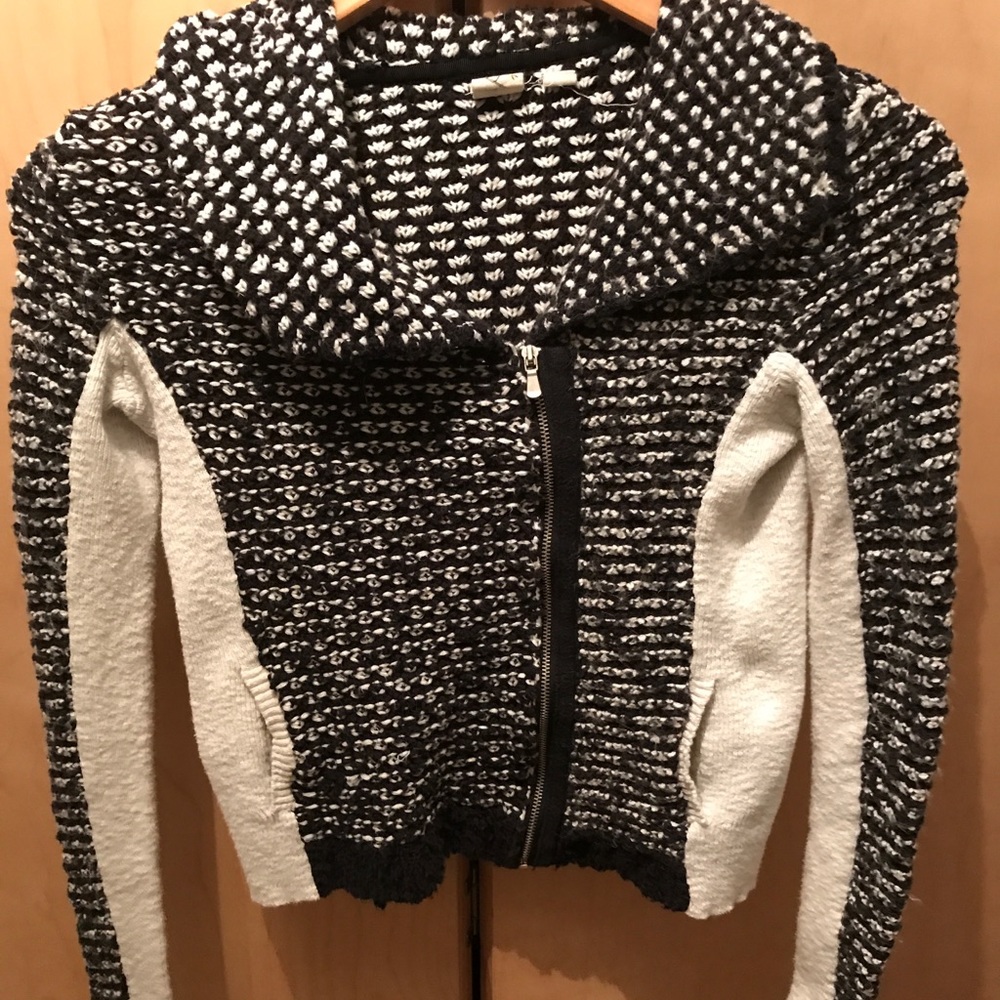 Anthro Yellow Bird Alpaca Blend Moto